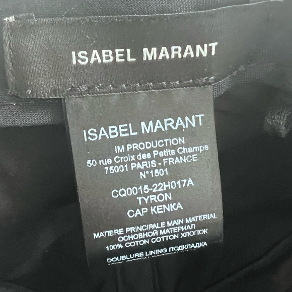 Isabel marant Tyron hat in grey denim. No size/ unisex. Slightly used. - Picture 4 of 4